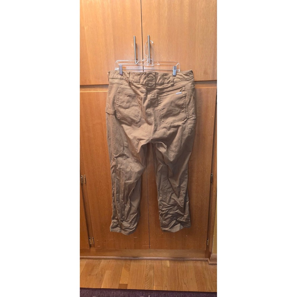 Duluth Trading Co size 18W Womens Brown Curvesetter Waistband Utility Pants